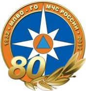 Логотип, посвященный 80-летию со дня образования гражданской обороны